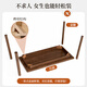 Lin Zhiyu solid wood desk home adult study table small apartment bedroom office desk workbench walnut second-hand computer desk imported full rubber wood dark walnut color 100*60