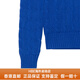 Polo Ralph Lauren拉夫劳伦女士毛衣纯色粗绞花V领针织毛衣女士送女友男友 宝蓝色 M