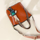 En wie internationale Luxusmarke 2025 Neue Umhängetasche Frauen Crossbody Bag Handtasche Handtasche Echtes Leder großer Kapazitätsschale Retro Brown
