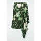 COS Women's Green Viscose Skirt 1222360002 32
