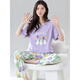 Yalu pajamas for women in summer cotton short-sleeved trousers cartoon sweet girl summer home clothing set Z9711 Woodpecker genuine XL [recommended 120-140Jin [Jin equals 0.5 kg] wear]