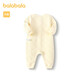 Balabala children's clothing baby jumpsuit newborn baby full moon crawling suit quilted thickened cute and cute baby clothes for boys and girls Custard 30102 80cm