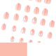 White spring hand-wearing nail short square armor French white edge nail art nail sheet white flower fake nail nail JP3884