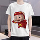 Ukdati pigman kleider 3d print cartoon Animation Funny Pigman Kurzarm Sommer Neues runde Nacken T-Shirt Teen T-1396 S 80-90jin [Jin gleich 0,5 kg]