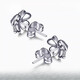 Nilan Fat Donglai same style pt950 platinum earplugs PT950 earrings ear stud accessories DIY platinum earplugs women's lace lace@single