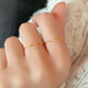 FKP Old Phoenix Authentic Gold Pigment Ring 0.5mm Thin Ring Female Niche Design Stacked Tail Ring Little Finger Ring Versatility Benchen + Aperture Ring Combination Only 19 left. Same style as Fat Donglai US No. 4 Normally worn on the little finger with tail ring Same style as Fat Donglai