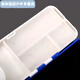 Meikejie double-layer three-layer multi-functional float box double-layer sub-line box double-layer float box fish float box fishing gear box vertical float box 55 cm large blue and white float box