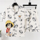 Ukuhpk Summer Pyjamas Men's Men's Short à manches à manches courtes de grande taille de vêtements décontractés de grande taille de dessin animé 3271 # [haute qualité] M norme (High 165100Jin [Jin est égal à 0,5 kg]))