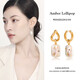 Amber Lollipop Wang Yuwen's same baroque pearl earrings women's earrings anniversary birthday gift for girlfriend and wife