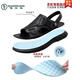 
Woodpecker leather sandals men's 2025 summer new trendy soft sole non-slip beach shoes men's outer dual-purpose sandals AM9923 khaki 38