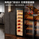 CIGARLOONG 168C cigar cabinet with constant temperature and humidity, smart WiFi remote control, Spanish cedar wood naked maintenance, ammonia removal and alcohol maintenance, home cigar red wine compressor humidification cabinet, cedar wood liner, ammonia purification + WiFi + fingerprint lock wifi version