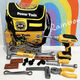 Kinderwerkzeugkasten Demontage Spielzeugset Montisch Simulation Reparatur Reparatur Elektrischer Bohrer Elektrikschraubendreher Boy 9905 Everwechseln Elektrobohrer PCS80