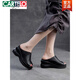 Cartelo Summer grueso Suele grueso Sandalias Mamá de vaca Pescado externo Descripción de la boca de pescado Femenino Sandalias retro Tos abiertas zapatos para mujeres Color Color 35