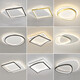 LED Plafond Light salon chambre Lumière moderne simple atmosphérique Master chambre principale carrée nordique pour enfants lampe de chambre 1W citron jaune 9922 rond noir 55 cm Extreme