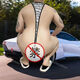 Large size men's sexy underwear fat bear tribe attacking ones-piece thong sexy briefs men's sexy pants men's sexy ones T-style golden color M (90-150Jin [Jin equals 0.5 kg])