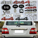 
Manmang is suitable for Land Cruiser 4700 car logo 9907 Land Cruiser FJ100 center net logo LC100 tail logo 9905 front and rear car logo 5 notes color