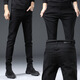 
TTPMER Men's Stretch Slim Small Foot Jeans Summer Thin Korean Style Trendy Blue Black Slim and Versatile Small Foot Pants Gray 1048 XML [Stretch High Quality] 27 Sizes - (Weight 80-95 Jin [Jin equals 0.5 kg])