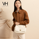 Vanessa Hogan Bag Women's Yinran Fufu Bag 2025 Bolsa suave de primavera y verano Slack Gran capacidad Crossbody Shoulder Bag Black_can Hold ipad de 11 pulgadas