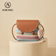 
Aokang Bag Women's Bag 2025 Trendy Light Luxury Shoulder Bag Fresh and Casual Fashion Crossbody Bag Birthday Gift for Girlfriend Rainbow Color (Cookie Dress)