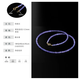 Ruohua (Ruohua) Ziyun 2-3,5 mm Plain Tanzanite Perle de plaque Collier Perle Young Women's 18K Gold Clamboy Chain Gift Tanzanite Collier [45 cm]