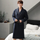 Fatty Boys tragen Frühlings- und Herbst und extra großer Nachthemd für Herren Pure Cotton Long Sleeves 240 Jin [Jin entspricht 0,5 kg] Fett Jungen Baumwollbademantel Pyjamas 16823 m Größe 80-100 Jin [Jin gleich 0,5 kg]