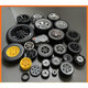 Feilige LEGO -kompatible kleine Partikelbaublocktechnologie Teile Automobilreifen EV3 Rad Hub -Zubehör -Radstreuung [12799] Huilibao Box