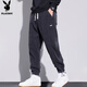 Playboy (PLAYBOY) pants men's corduroy casual pants men's autumn and winter sports heavyweight sweatpants warm loose leggings trousers