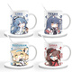Yingtang morgen Arche umgeben Q Version W KELSICATI WASSER MOUM MILK MILK TURKEM GRÖSSE WASSER TRINK WASSER CUP XR723 SAGA Exquisite Tasse [Tassen + Löffel]