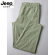 JEEP SPIRIT休闲裤男夏季纯棉阔腿裤宽松直筒日系哈伦裤男休闲长裤百搭工装裤 6626黑色 29