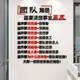 Sanqi Tiger Craft Conference Office Dekoration Inspirierende Slogan -Team Bild Hintergrund Wall Firma Unternehmenskultur 3882 Teamcharakter Big Red + Sea Blue Small