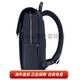 Samsonite Lofice Brand Logo Flip Apertura y tela de cierre de tela Mochila de cuero de vaca Small Women's Style Hidden Blue Basic (Bag)