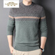 Classic car (COCHE CLASICO) cardigan men's thick pure wool men's sweater new style middle-aged and young pullover knitted base shirt fashion boutique p15620 Navy XL 175