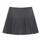 GIOIO woolen high-waisted pleated skirt for small women 2025 autumn and winter new age-reducing versatile short skirt slimming A-line skirt off-white M waist 68 (98-108Jin Jin is equal to 0.5 kg)