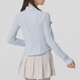 阿迪达斯（adidas）外套女装2025夏季新款运动服遮阳防晒衣修身立领上衣夹克KE5780 KE5780浅蓝 UPF50+ S
