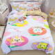 Disney (Disney) Neues hochwertiges Kinderbett vierteilige hautfreundliche und weiche Vier-Saison-Drei-teilige Set für Schüler 3884V Blattstil 1,5 Bett Quilt Cover 150*200 Vier-teiliges Set