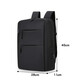 Men's backpack new simple large capacity business computer backpack outdoor travel fashion casual student schoolbag black