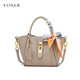 
Golden Fox (FOXER) 2025 new genuine leather vegetable basket handheld bucket bag for women with large capacity versatile crossbody bag for girlfriend's birthday Green