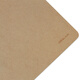 Clip de carton d'écriture Deli A4, clip puissant en métal, clip de menu en plastique, plaquette d'écriture multifonctionnelle, fournitures de bureau [Texture en bois de journal] Clip de tête plate / 3 mm 9226