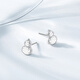 Chao Acer Boya Hulu Fulu platinum earrings for women PT950 mirror flash earrings gift, priced at 300 yuan, 2.05g, one pair (free silicone ear plugs)