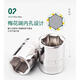 
Litian Shida Xiaofei Wrench Hexagon Extended Short Sleeve 11310 11407 11902 Ratchet Wrench 6.3mm 14 4.5mm11303 Short 24.5mm