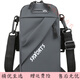 Japanese fashion mobile phone bag running sports arm bag vertical mini hanging belt double zipper shoulder bag casual oblique black