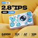 
aigo Patriot i520 selfie student digital camera birthday gift girl entry campus high definition travel flat ccd front and rear dual photography jelly color 128G