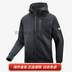 Butterfly Table Tennis Sportswear Jacket Sportswear Top Solid Color Hooded Zipper Universal Black L