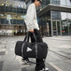 Travel bag men's sports fitness bag women's dry and wet separation short-distance business trip luggage bag barrel bag messenger bag handbag black