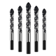 Lansheng ceramic tile concrete drilling and reaming drill bit glass cement marble special hand electric drill drilling tool triangle drill 5mm (1 piece)