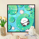 
Panda Flower Diy Filling Coloring Hand-painted Doodle Cartoon Acrylic Oil Painting Decorative Painting Hy3888 50*50cm Thick solid wood inner frame + decorative outer frame