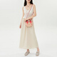 珑骧（longchamp）手提包LONGCHAMPLePanierPliage徽标Logo按扣开合帆布拼牛皮革斜 基础装(包)