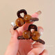 Liangshihuan Short Hair Bangs Side Clip Small Clip Women's Forehead Side Hair Clip 2025 New High-End Small Clip Hair Accessories Headwear Upgraded Brown Beads Small Clip Main Picture Style