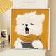 Yu senyi kritzelte Welpe Cartoon niedliche Bibie digitales Ölgemälde DIY handbemalte Acrylfüllung Füllung Färbung handgefertigte benutzerdefinierte xh12611 60*60 cmps kostenloser Baugruppe Schwarzer Rahmen andere Farben