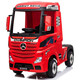 Harleybela Mercedes-Benz Truck Head Children's Elektrofahrzeug Allrad-Fernbedienung Baby Spielzeugauto Can sitzen [rotes Allrad] Echtes Mercedes-Benz Actros Truck Head + Personalisierte Autoaufkleber